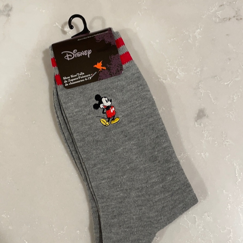COPY - Disney Mickey Mouse crew socks. New with tags